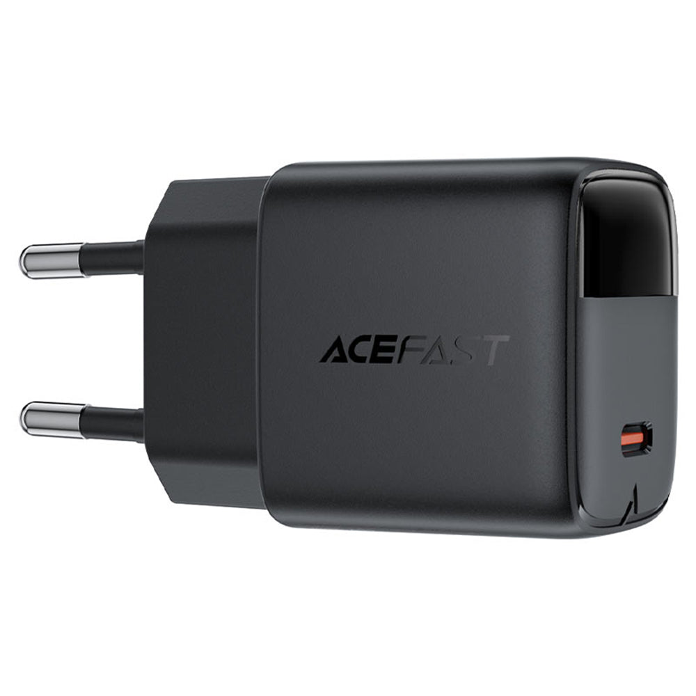 Acefast A113 Display Netwerkoplader, 20W, 3A, 1 x USB-C, Zwart