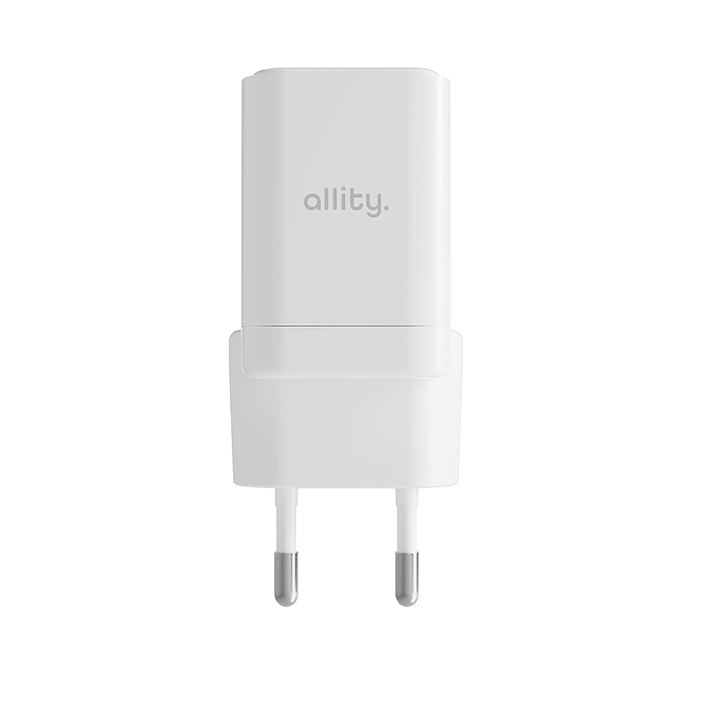 Allity Netwerkoplader. ATC-01-30WAC Mini, 30W, 3A, 1 x USB-A - 1 x USB-C, Wit