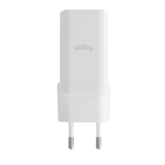 Allity Netwerkoplader. ATC-01-45WCC Fast, 45W, 3A, 1 x USB-A - 1 x USB-C, Wit