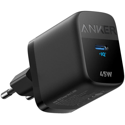 Netwerkoplader Anker 313, 45W, 3A, 1 x USB-C, Zwart A2643G11