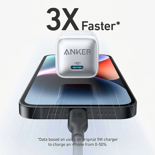 Netwerkoplader Anker 512 Nano 3, 20W, 3A, 1 x USB-C, Wit A2346G21