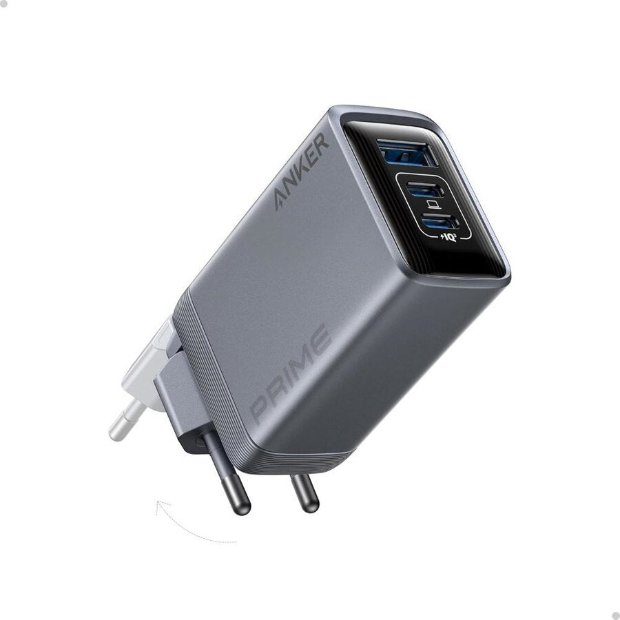 Netwerkoplader Anker Prime, 100W, 3A, 1 x USB-A - 2 x USB-C, Grijs A2688341 A2688341