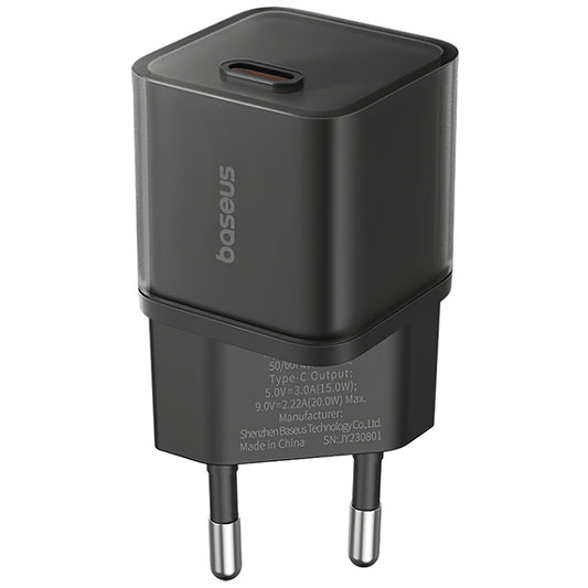 Baseus GaN5S netwerklader GaN5S, 30W, 3A, 1 x USB-C, zwart P10162504113-00