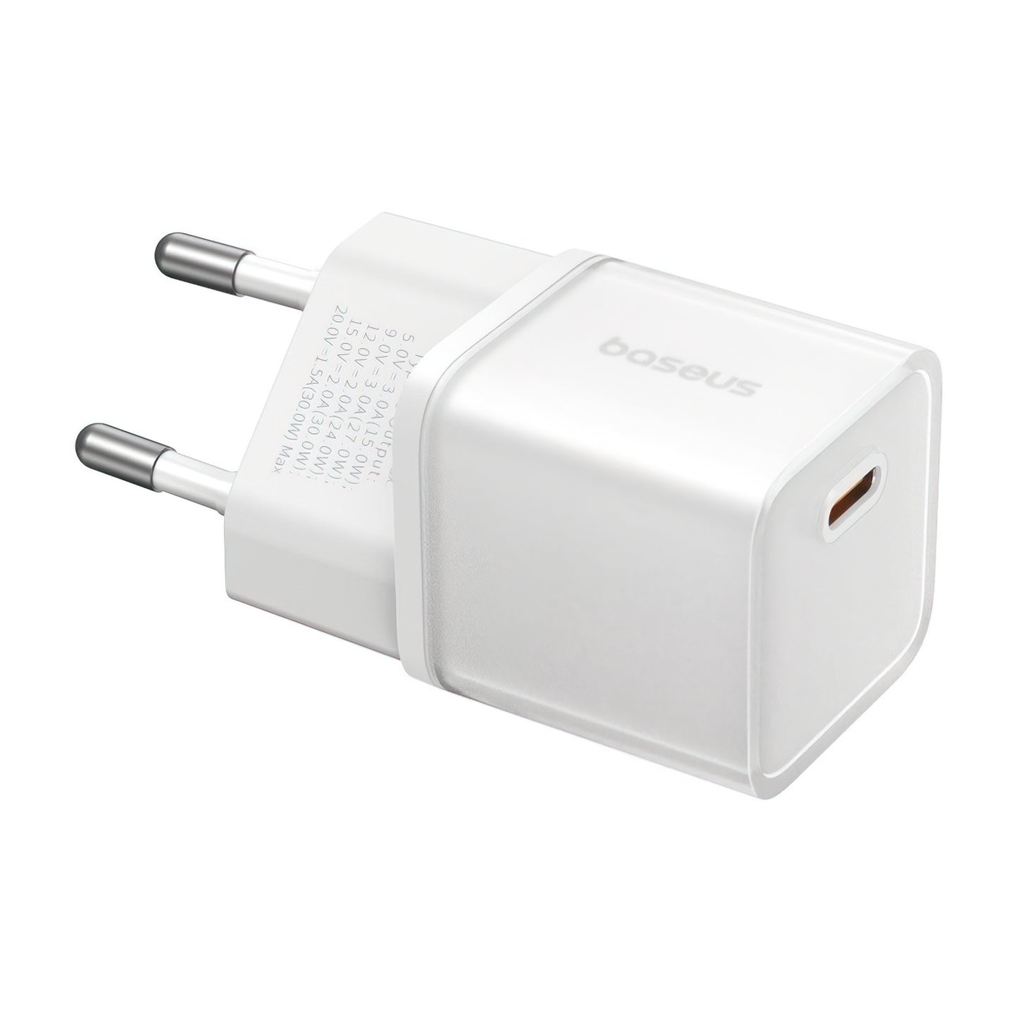 Baseus GaN5S Netwerkoplader, 30W, 3A, 1 x USB-C, Wit P10162504213-00