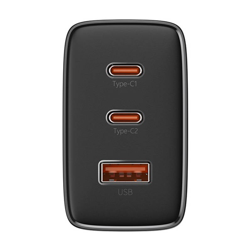 Baseus Cube Pro Netwerkoplader, 65W, 3.25A, 1 x USB-A - 2 x USB-C, Zwart P10152301113-00