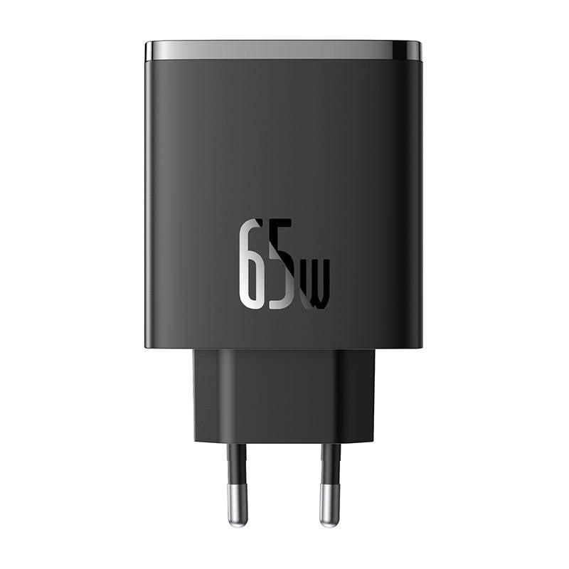 Baseus Cube Pro Netwerkoplader, 65W, 3.25A, 1 x USB-A - 2 x USB-C, Zwart P10152301113-00