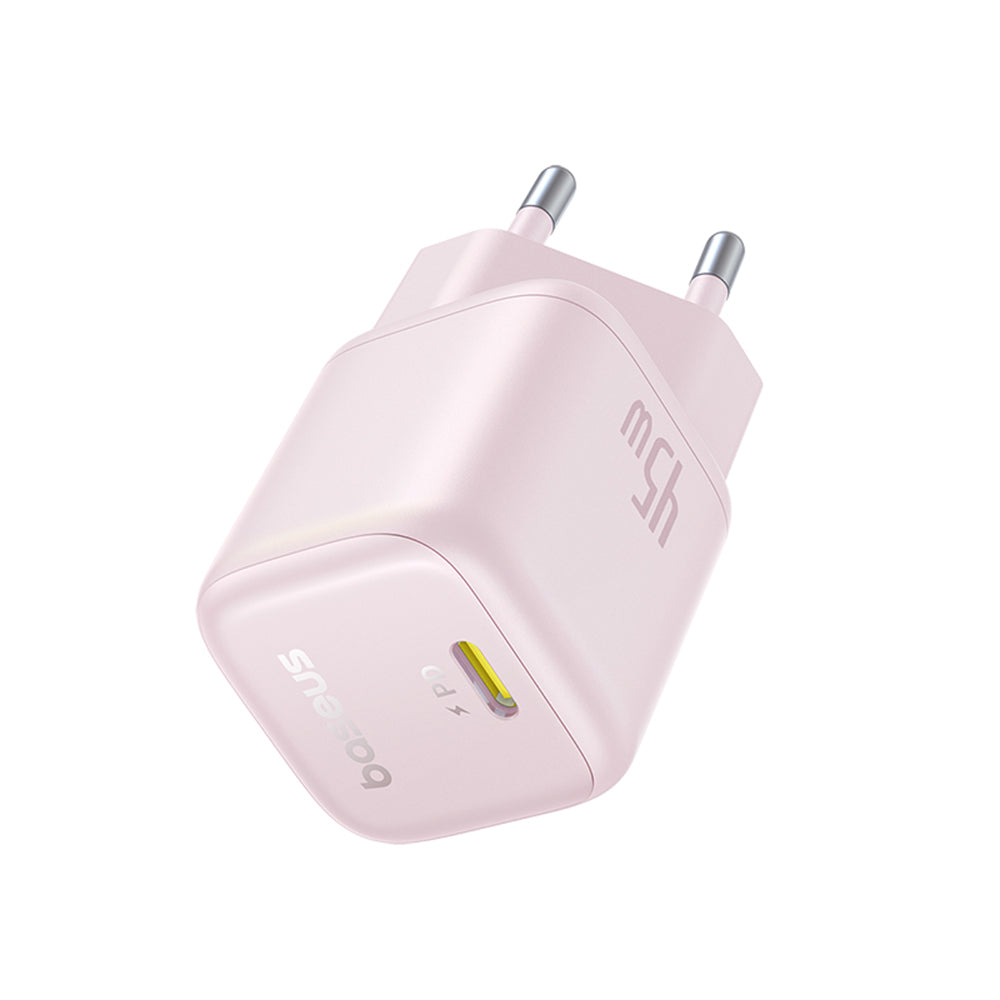 Baseus PicoGo Netwerkoplader, 45W, 3A, 1 x USB-C, Roze P10176800413-00