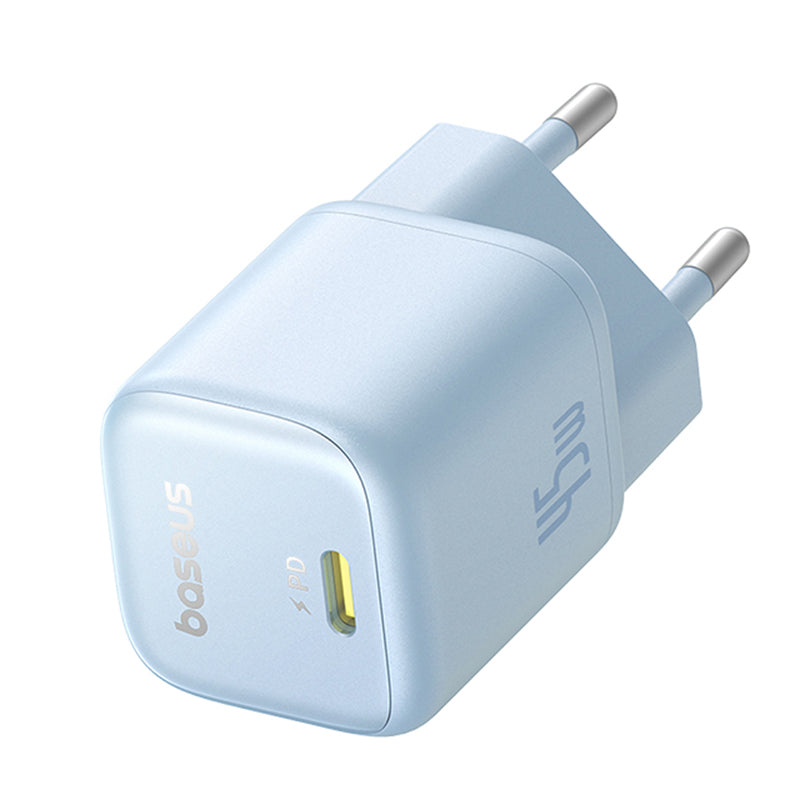 Baseus PicoGo Netwerkoplader, 45W, 3A, 1 x USB-C, Blauw P10176800313-00