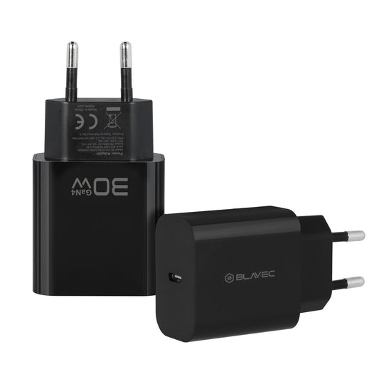 Blavec BC-14-netadapter, 30 W, 3 A, 1 x USB-C, zwart