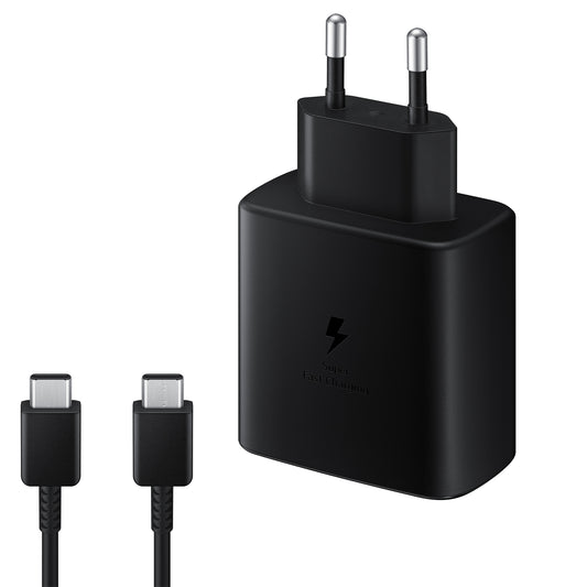 Samsung EP-TA845 + DA705BBE, 45W, 4.05A, 1 x USB-C, Zwart