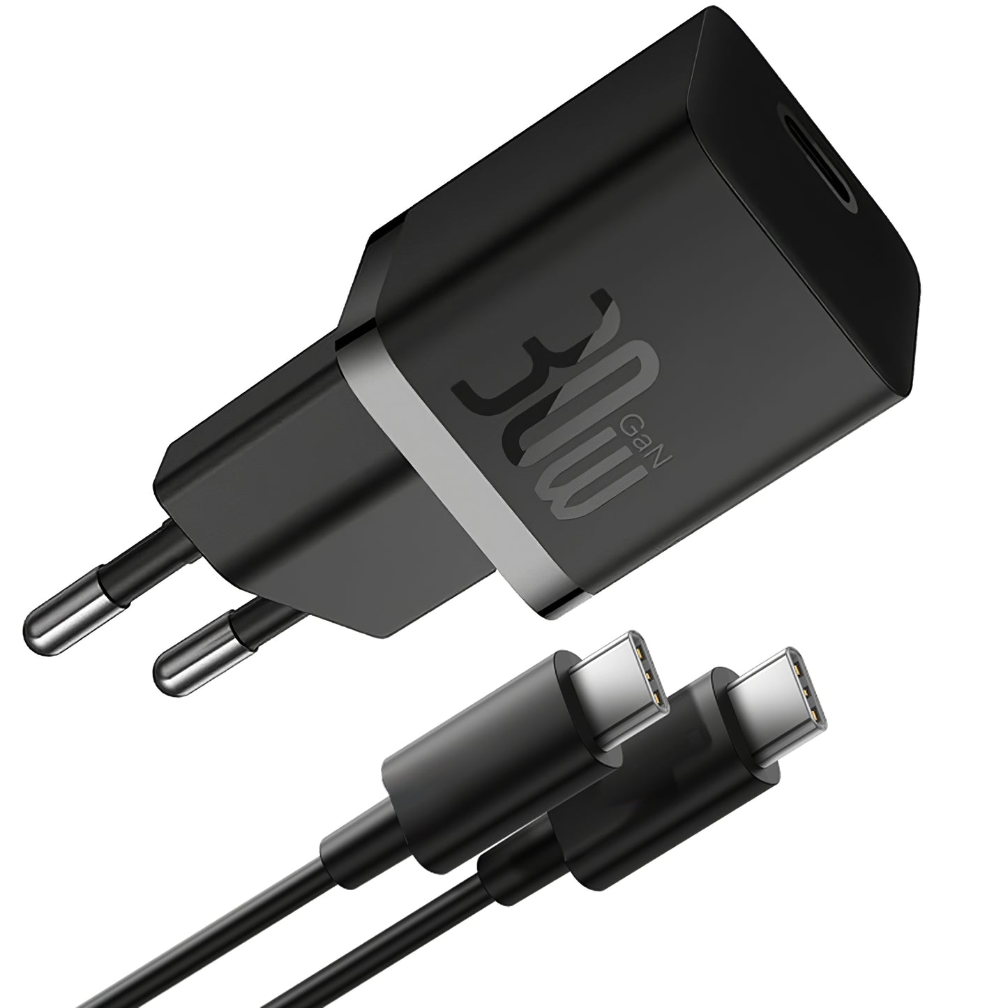 Baseus GaN5S USB-C Cable Network Charger GaN5S, 30W, 3A, 1 x USB-C, Black P1011090902113113-00