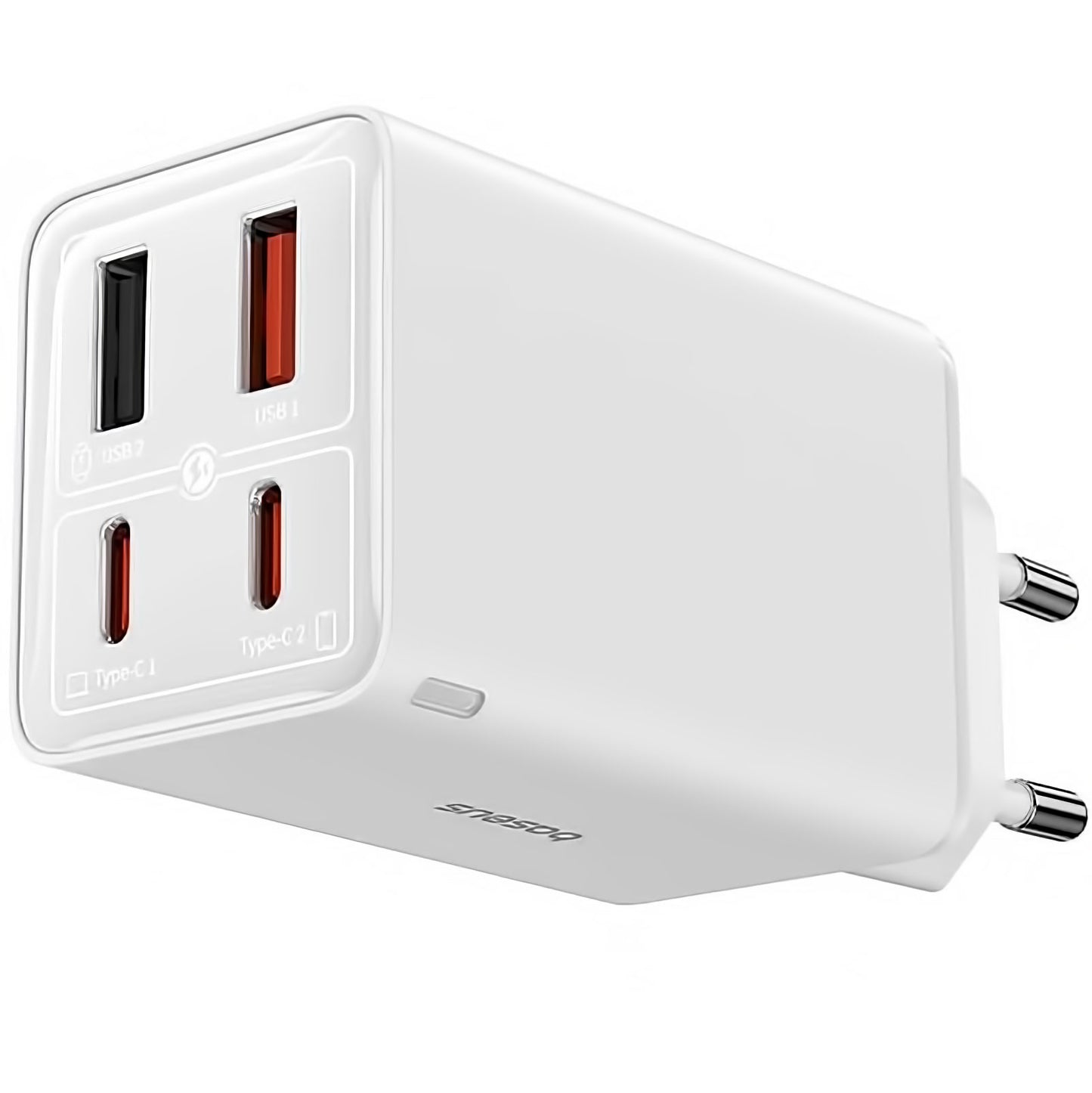 Netwerkoplader met USB-C Kabel Baseus GaN6 Pro, 100W, 3.25A, 2 x USB-A - 2 x USB-C, Wit P10162705212-00