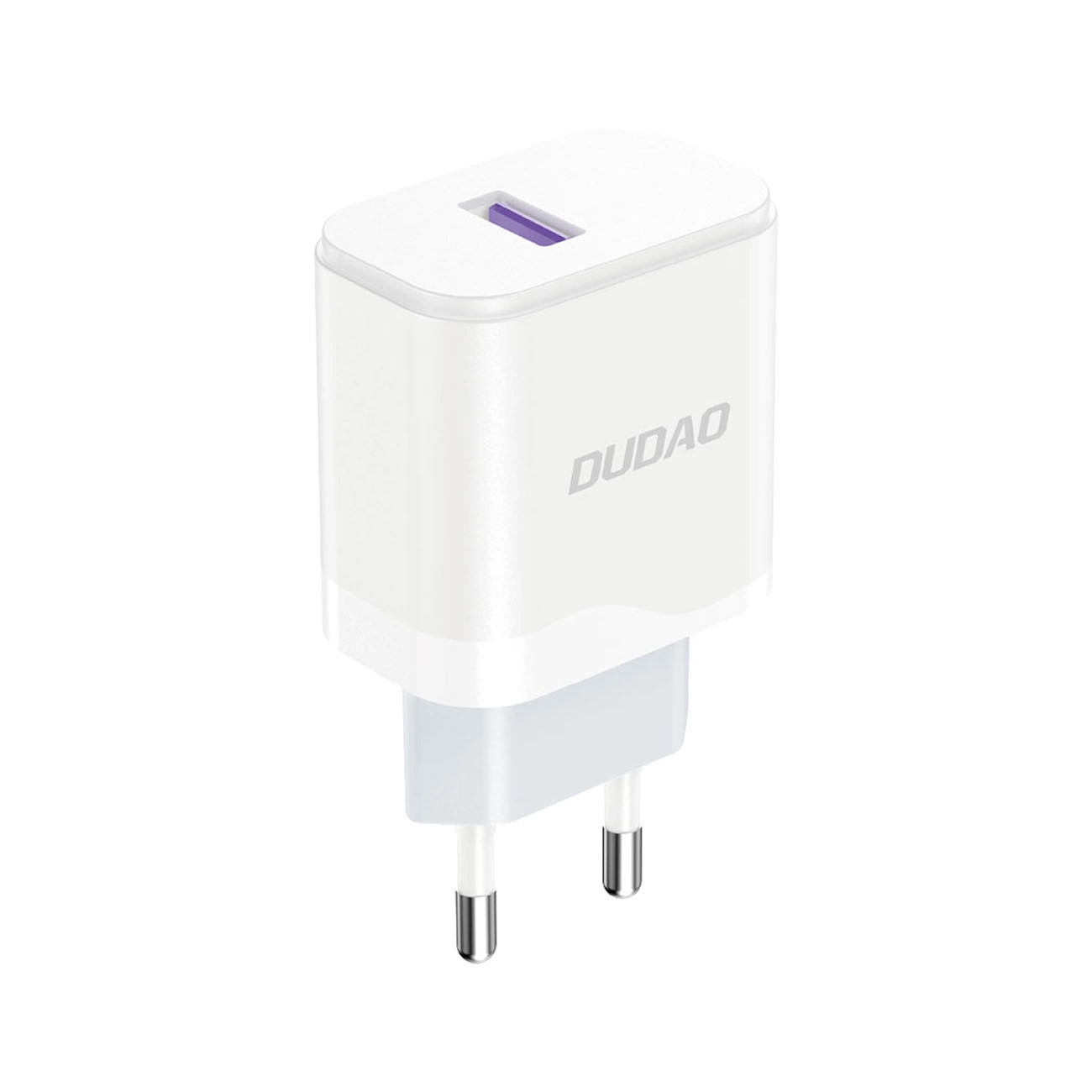 Netwerkoplader met USB-C Kabel Dudao A20EU, 18W, 3A, 1 x USB-A, Wit