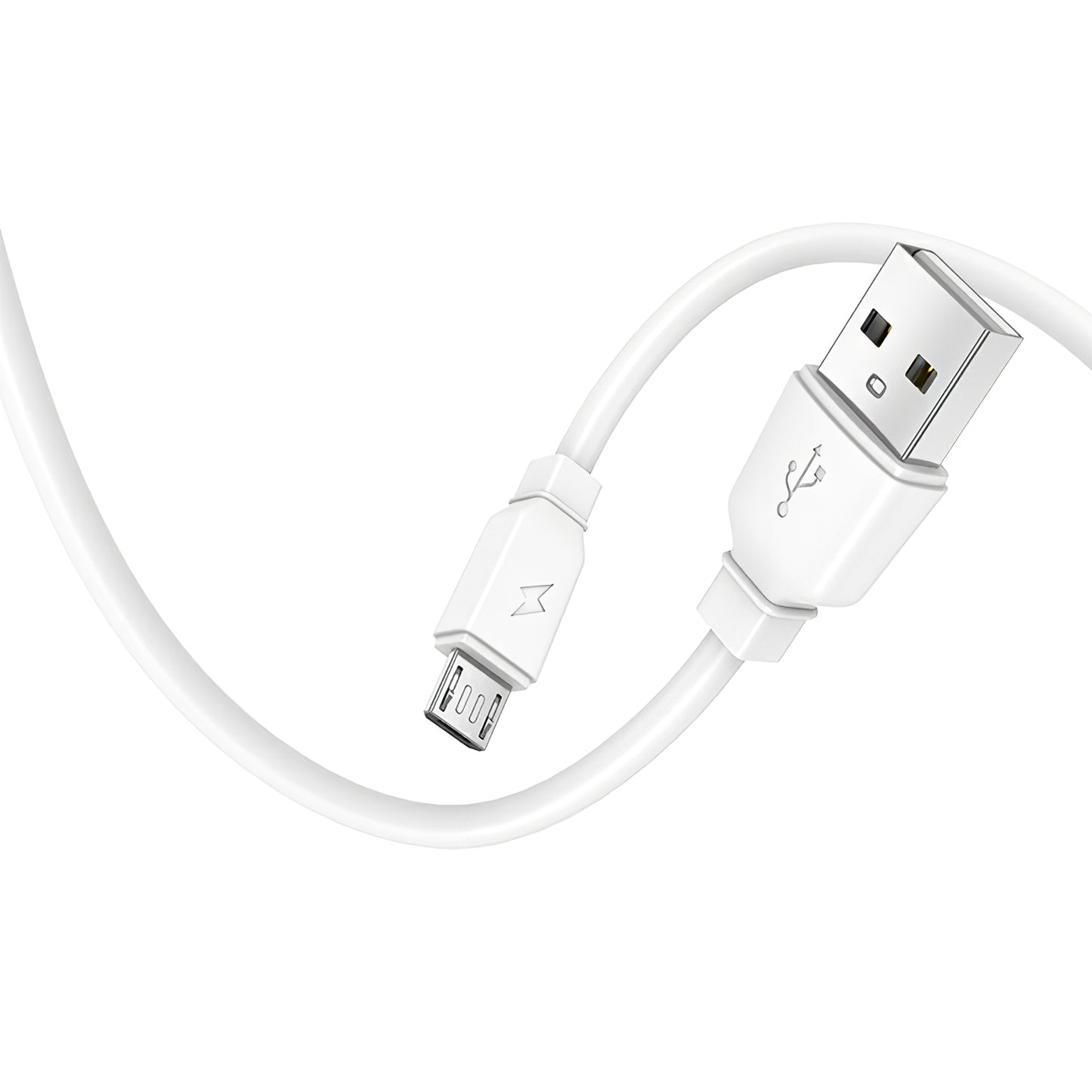 Prestico F7S Netwerkoplader met microUSB-kabel, 12W, 2,4A, 1 x USB-A, Wit
