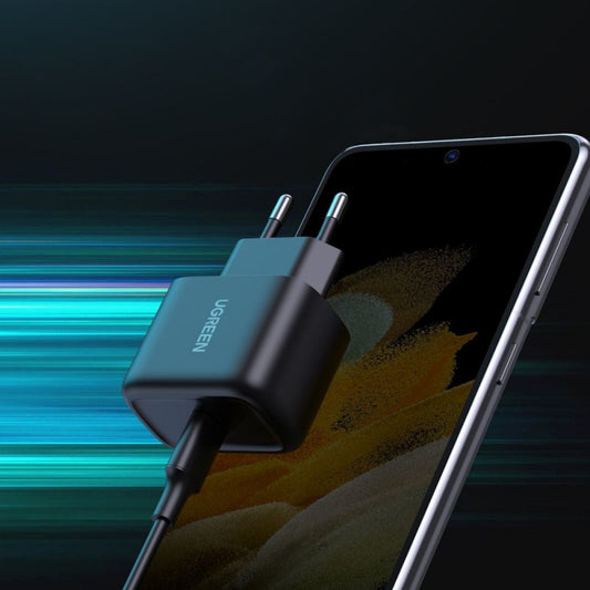 UGREEN CD250, 25W, 3A, 1 x USB-C, 1 x USB-C, Zwart