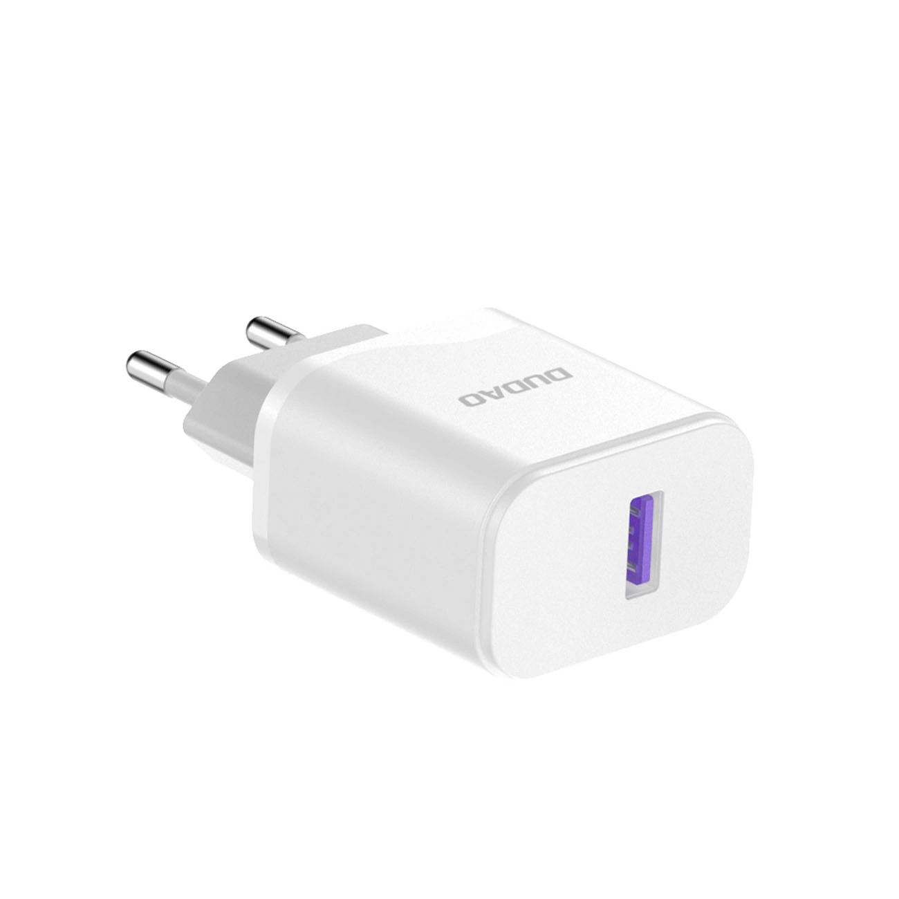 Netwerkoplader met USB-C Kabel Dudao A20EU, 18W, 3A, 1 x USB-A, Wit