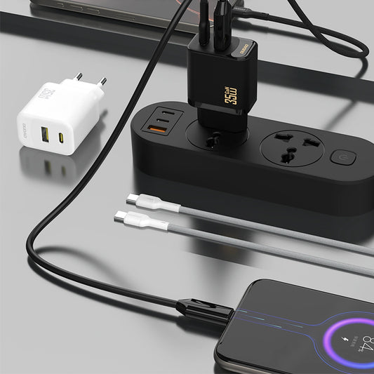 Netwerkoplader met USB-C Kabel Dudao A27 Max, 35W, 1 x USB-A - 1 x USB-C, Zwart