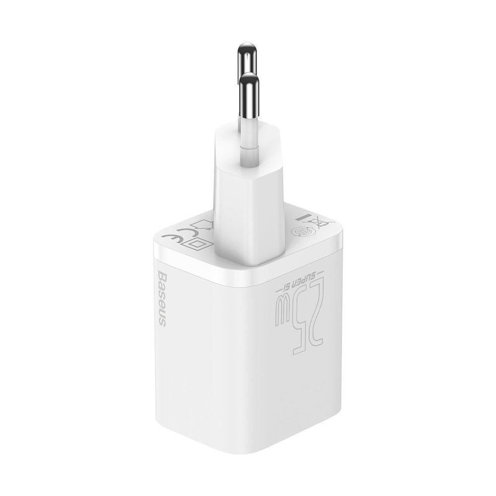 Netlader met USB-C-kabel Baseus Super Si, 25W, 3A, 1 x USB-C, Wit TZCCSUP-L02