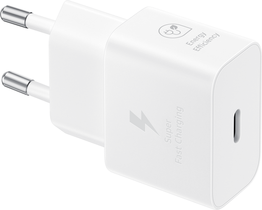 Samsung USB-C kabel netwerkoplader, 25W, 3A, 1 x USB-C, Wit EP-T2510XWEGEU