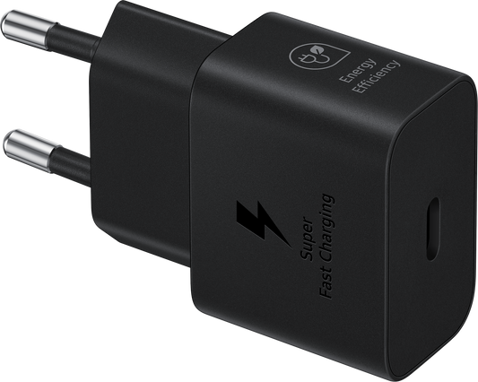 Samsung USB-C kabel netwerkoplader, 25W, 3A, 1 x USB-C, zwart EP-T2510XBEGEU
