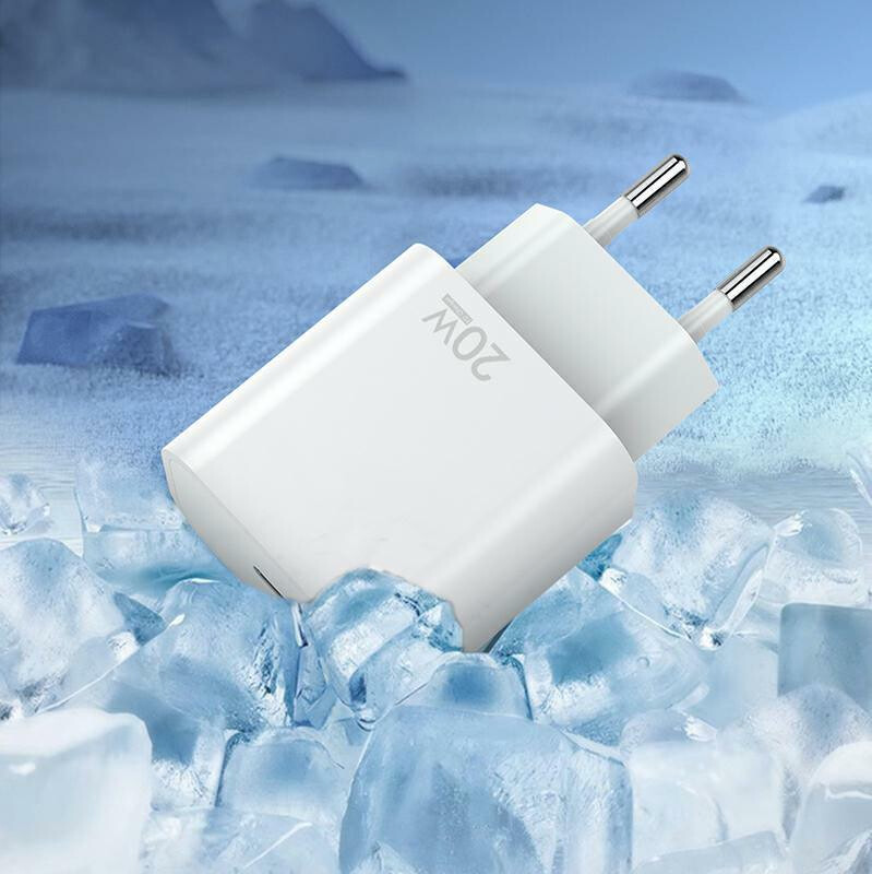 Netlader met USB-C-kabel Sendem OG73, 20W, 3A, 1 x USB-C, Wit