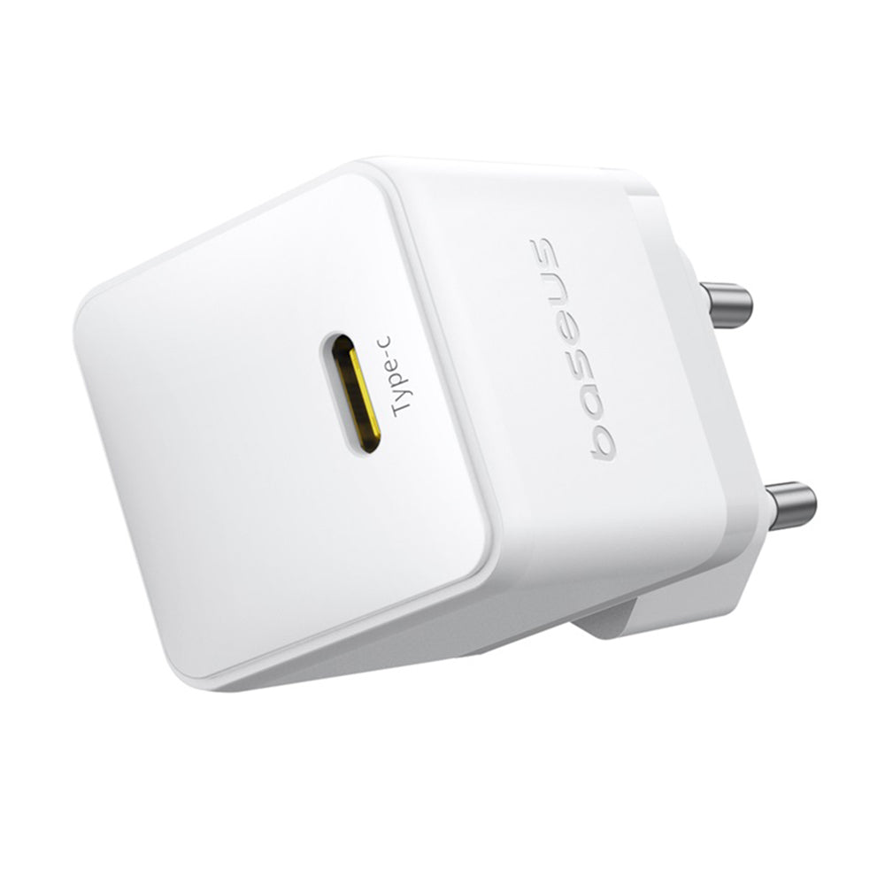 Netwerkoplader met USB-C Kabel Baseus Palm, 20W, 3A, 1 x USB-C, Wit P10111602213-01