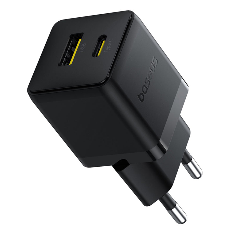 Netwerkoplader met USB-C Kabel Baseus Palm, 30W, 3A, 1 x USB-A - 1 x USB-C, Zwart P1011160A113-01