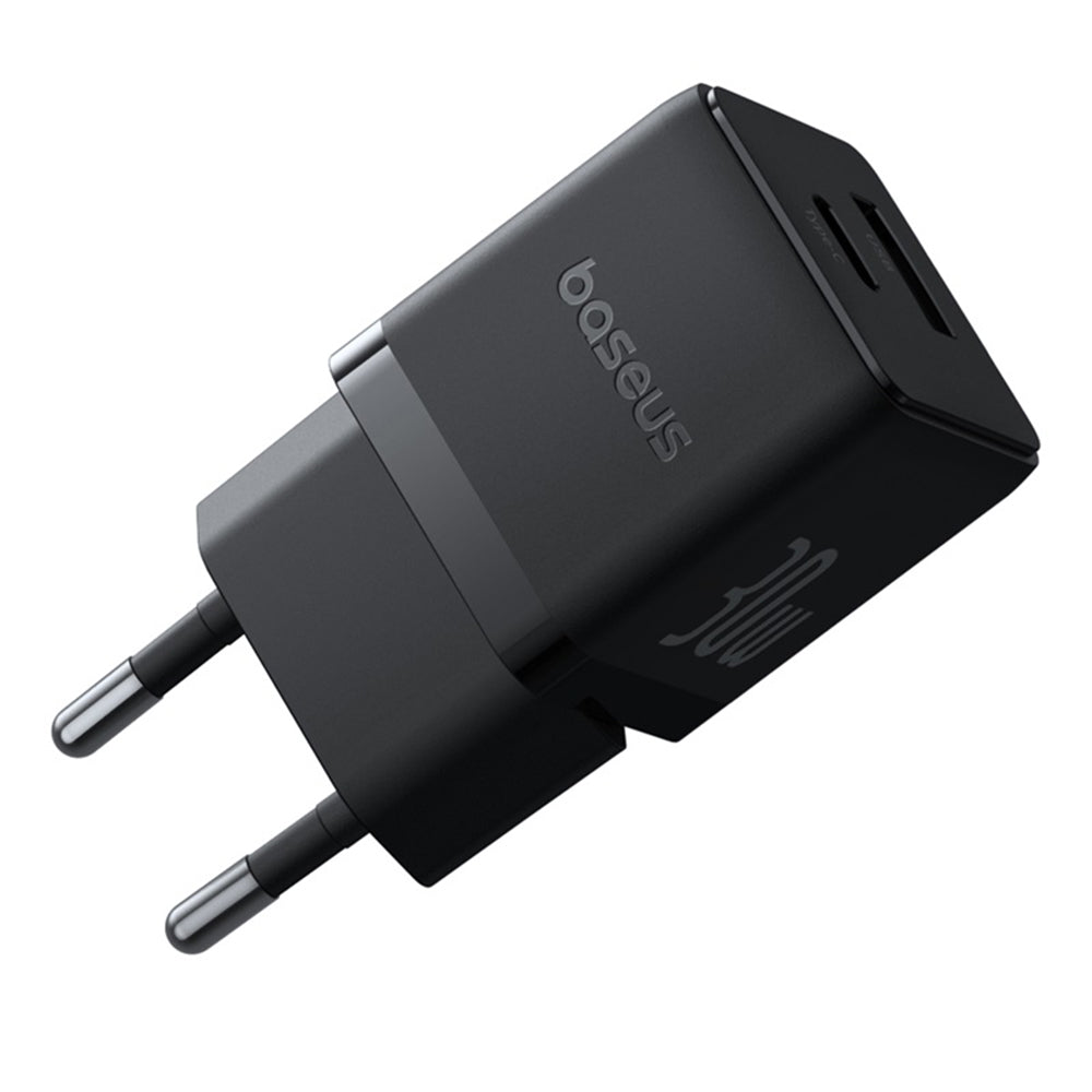 Netwerkoplader met USB-C Kabel Baseus Palm, 30W, 3A, 1 x USB-A - 1 x USB-C, Zwart P1011160A113-01