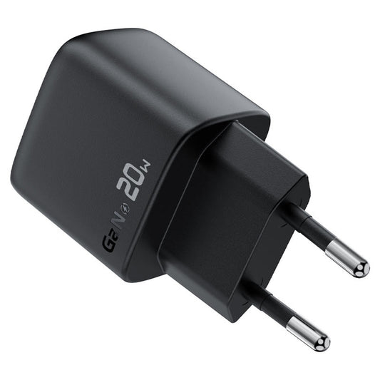 Netwerkoplader met USB-C Kabel Acefast A113 Display, 20W, 3A, 1 x USB-C, Zwart