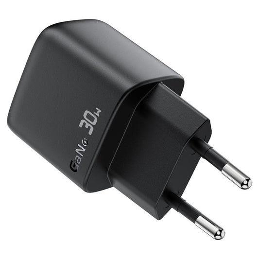 Netwerkoplader met USB-C Kabel Acefast A115 Display, 30W, 3A, 1 x USB-C, Zwart