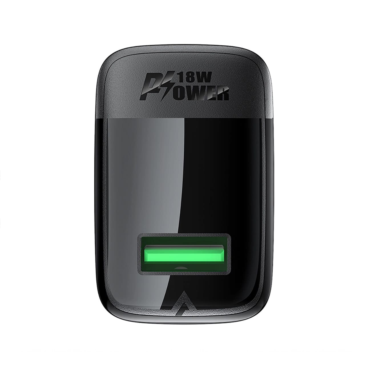 Netwerkoplader met USB-C Kabel Acefast A90, 18W, 3A, 1 x USB-A, Zwart