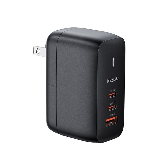 Netwerkoplader met USB-C Kabel McDodo CH-8442 Mecha Travel, 65W, 5A, 1 x USB-A - 2 x USB-C, Zwart
