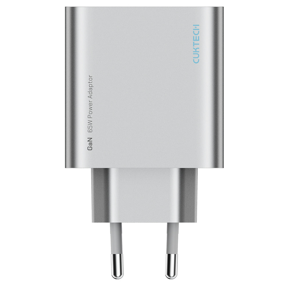 Cuktech Netlader, 65W, 3.25A, 1 x USB-A - 2 x USB-C, Wit CUK0A15CEUSL