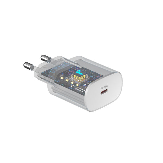 Netwerkoplader met USB-C Kabel DEVIA RLC-383, 25W, 3A, 1 x USB-C, Wit