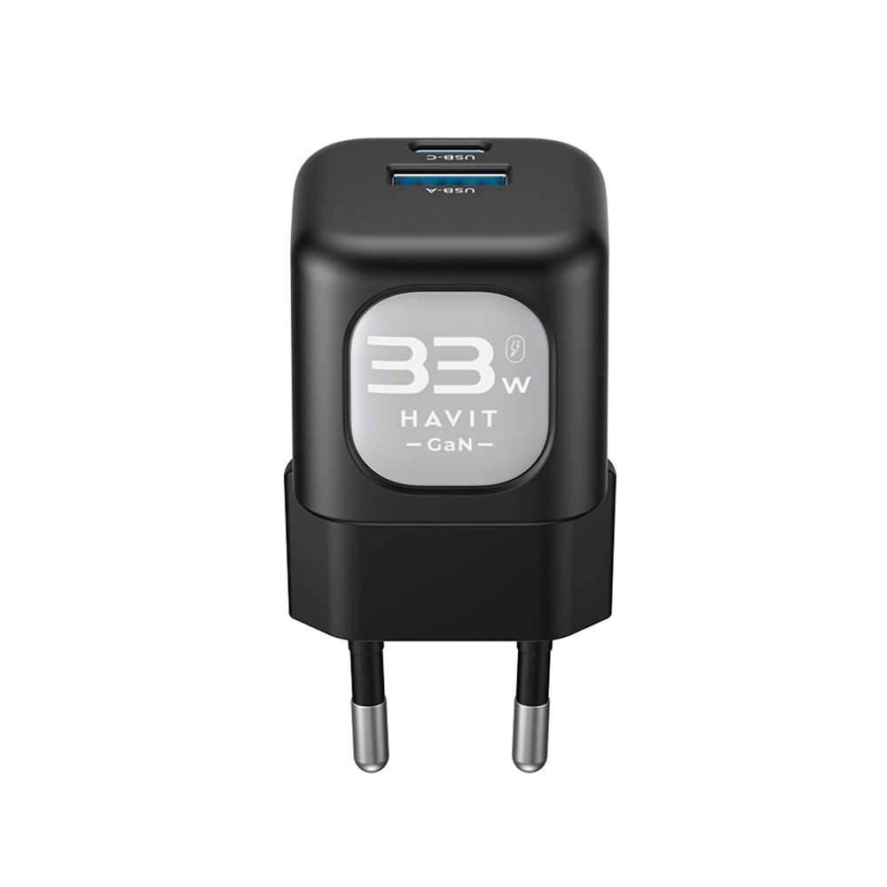 Netwerkoplader HAVIT UC230, 33W, 3A, 1 x USB-A - 1 x USB-C, Groen