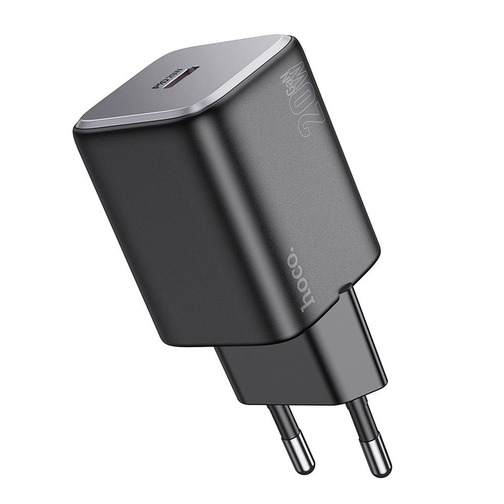 Netwerkoplader HOCO N40, 20W, 3A, 1 x USB-C, Zwart