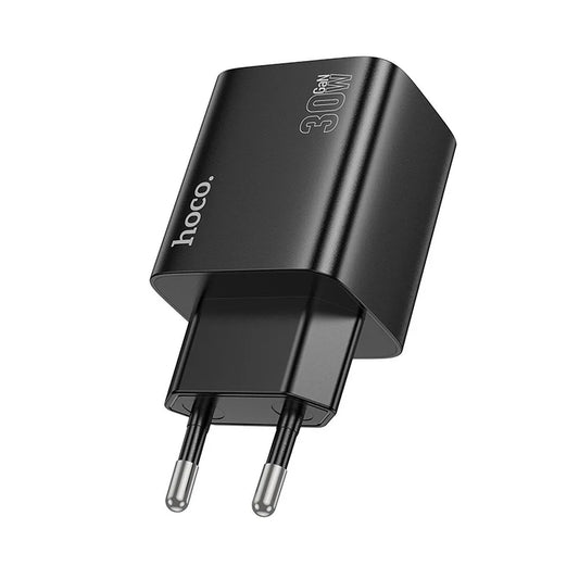 Netwerkoplader HOCO N56, 30W, 3A, 2 x USB-A - 2 x USB-C, Zwart