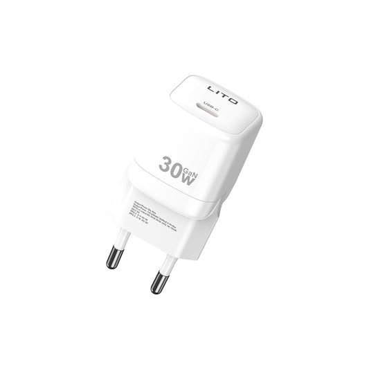 Netwerkoplader Lito LC11, 30W, 3A, 1 x USB-C, Wit