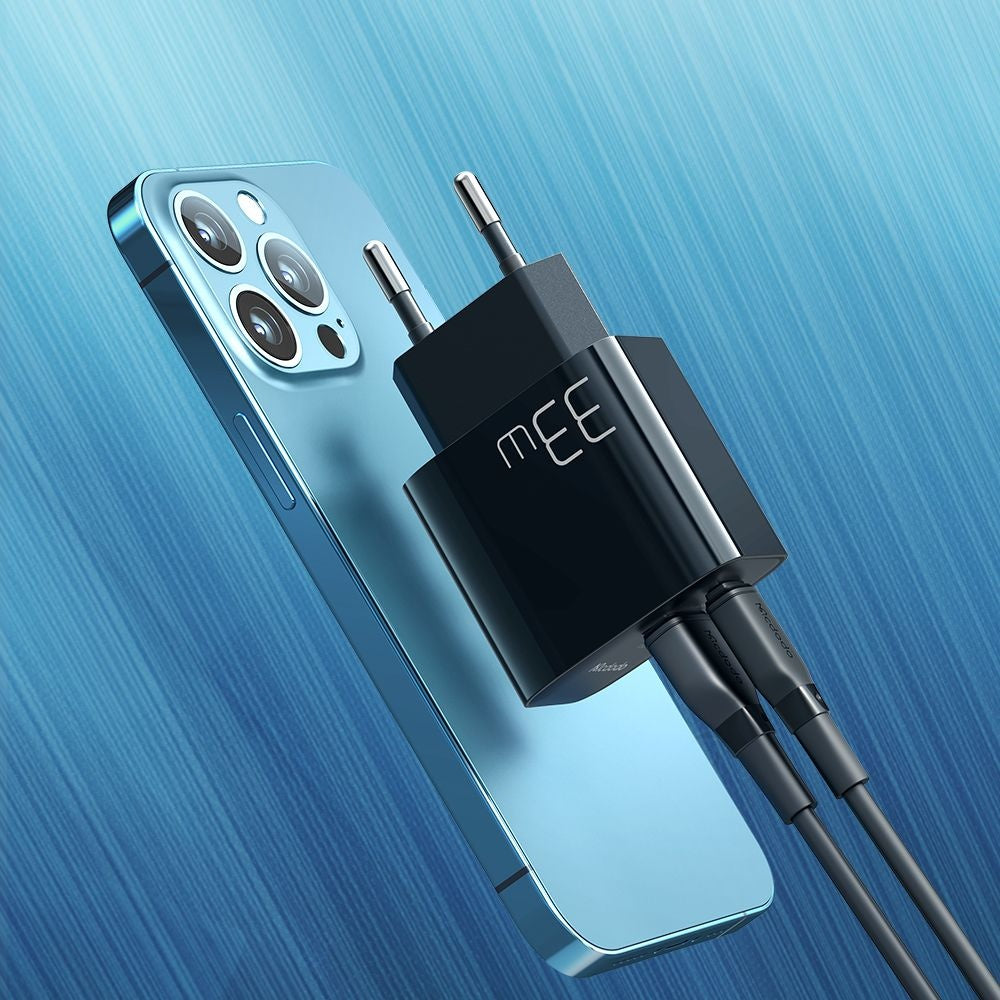 McDodo CH-0921 Netwerkoplader, 33W, 3A, 1 x USB-A - 1 x USB-C, Zwart