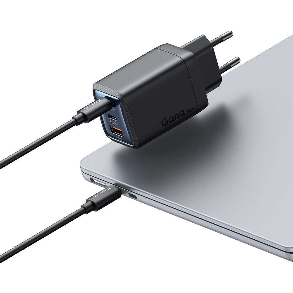 McDodo CH-0970 Gana Mini Network Charger, 67W, 3A, 1 x USB-A - 2 x USB-C, Black