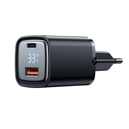 McDodo CH-1701 Graphite Display Netwerkoplader, 33W, 3A, 1 x USB-A - 1 x USB-C, Zwart