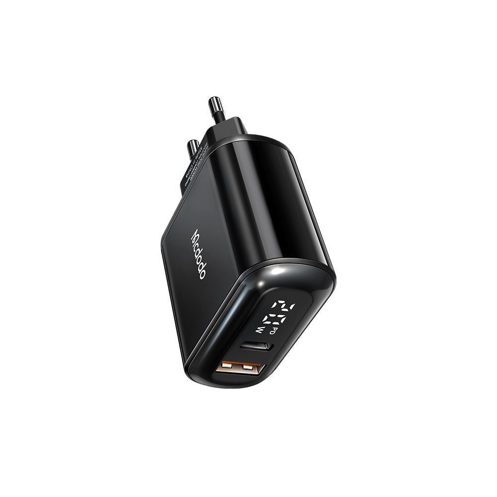 McDodo CH-7170 Chocolate Display Netwerkoplader, 20W, 3A, 1 x USB-A - 1 x USB-C, Zwart