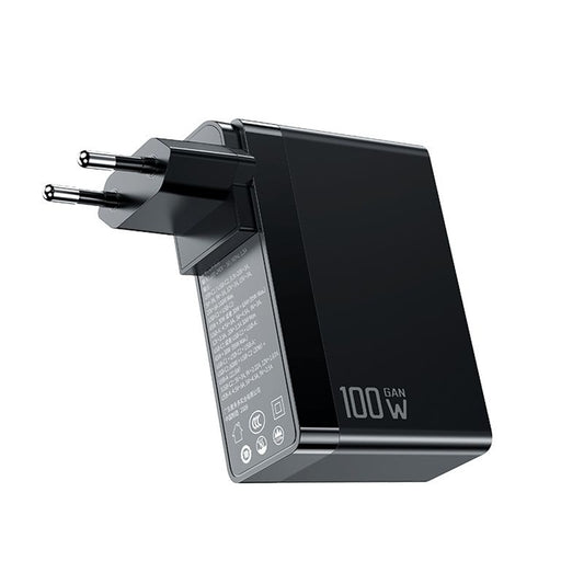McDodo CH-8101 Pro Nuc AR Power Travel Netwerkoplader, 100W, 5A, 1 x USB-A - 2 x USB-C, Zwart