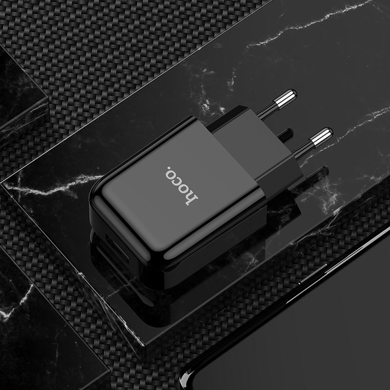 HOCO N2 Netlader, 10W, 2A, 1 x USB-A, Zwart
