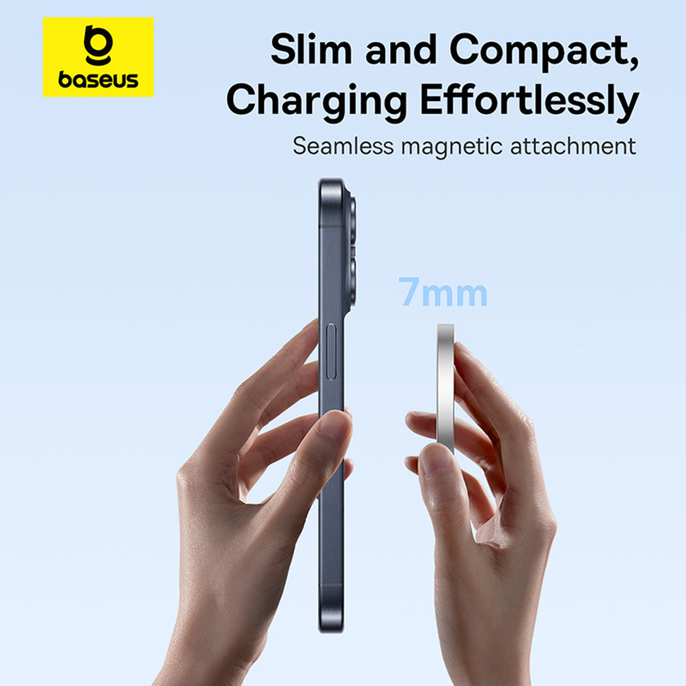 Baseus Simple Mini4 Air Wireless Network Charger, 15W, 1.67A, Silver P10278200S11-00