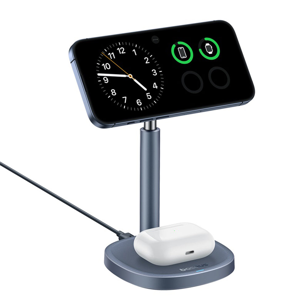 Baseus Orbit 2 Pro 2in1 Draadloze Netwerkoplader, 20W, 1.67A, Grijs P10273500813-00