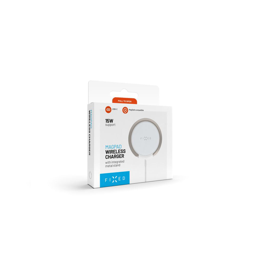 Draadloze Netwerk Oplader Fixed Ring, 15W, 1.67A, Wit