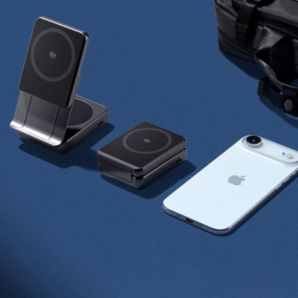 Draadloze Netwerkoplader Spigen EF302MOQ 3in1, 25W, 1 x USB-C, Gri