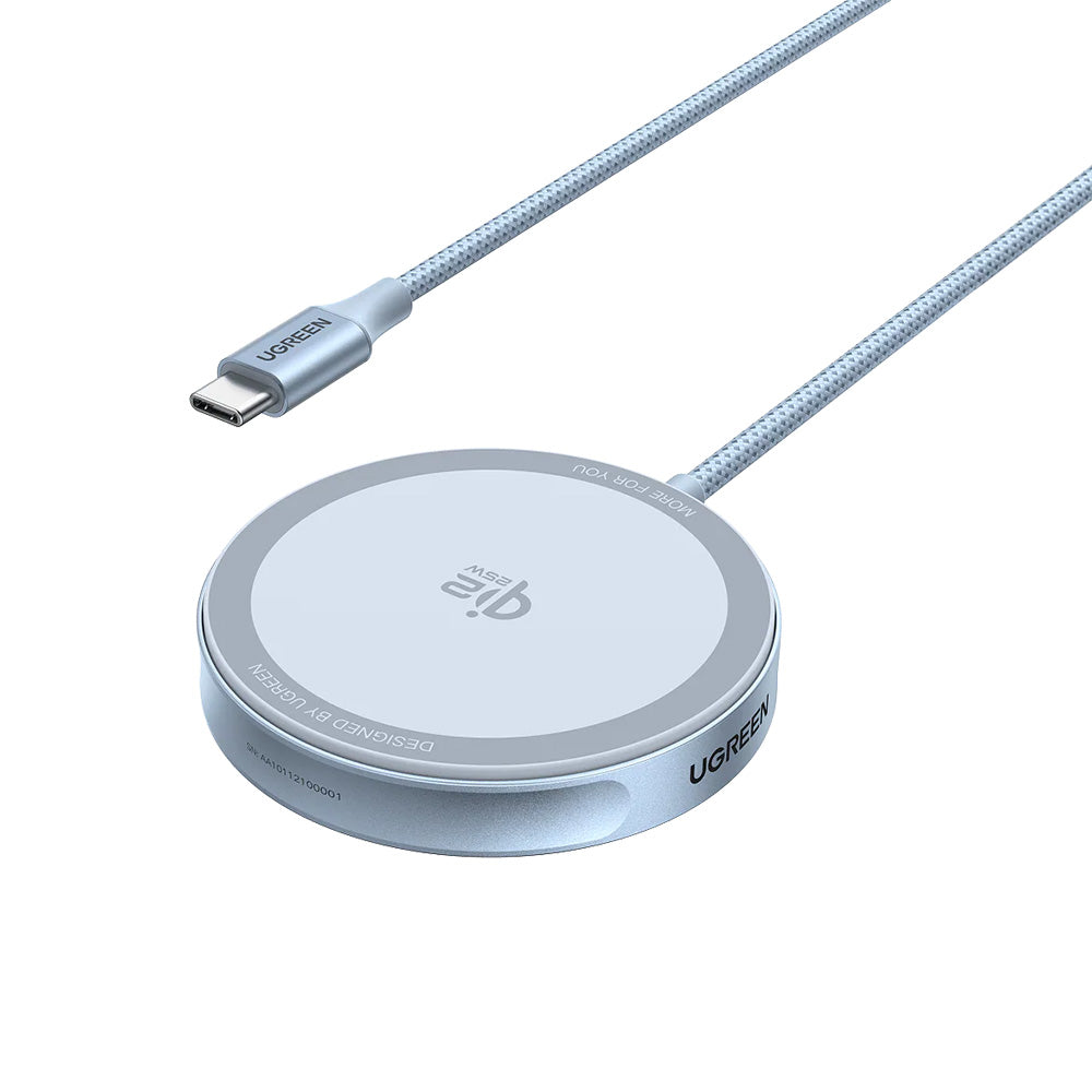 UGREEN MagFlow Draadloze Netwerkoplader, 25W, Blauw
