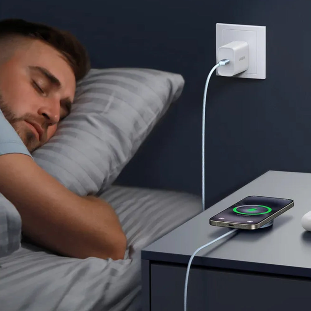 UGREEN MagFlow Draadloze Netwerkoplader, 25W, Blauw